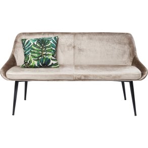 KARE DESIGN East Side sofabnk - beige stof og sort stl, m. rygln