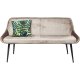 KARE DESIGN East Side sofabnk - beige stof og sort stl, m. rygln