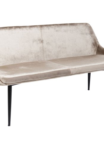 KARE DESIGN East Side sofabnk - beige stof og sort stl, m. rygln