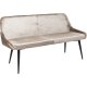 KARE DESIGN East Side sofabnk - beige stof og sort stl, m. rygln