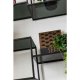 KARE DESIGN Loft reol, rektangulr - antracit glas og sort stl (H:195)