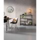 KARE DESIGN Loft reol, rektangulr - antracit glas og sort stl (H:100)