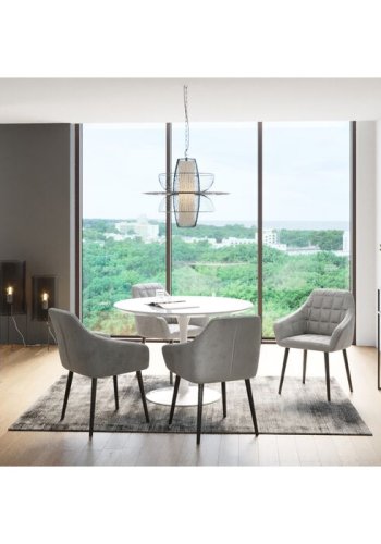 KARE DESIGN Loft reol, rektangulr - antracit glas og sort stl (H:100)