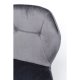 KARE DESIGN Viva Grey Chrome spisebordsstol - antracitgr velour og stl