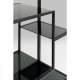 KARE DESIGN Loft reol, rektangulr - antracit glas og sort stl (H:195)