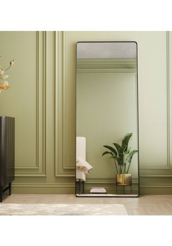 KARE DESIGN Ombra MO vgspejl, rektangulr - spejlglas og sort stl (80x200)