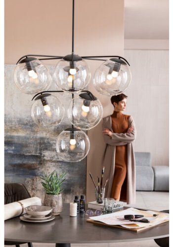 KARE DESIGN Grande Possibilita spisebord, oval - keramik dolomit og sort aluminium (180x200) 