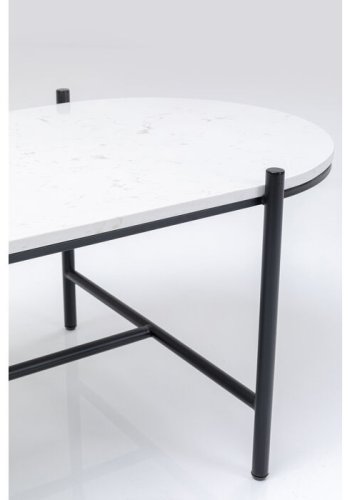 KARE DESIGN Layered sofabord - marmor, ask krydsfiner, stl (128x55)