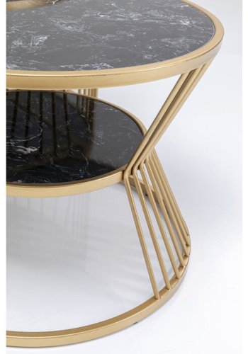 KARE DESIGN Roma sofabord - marmor og stl (st af 2)