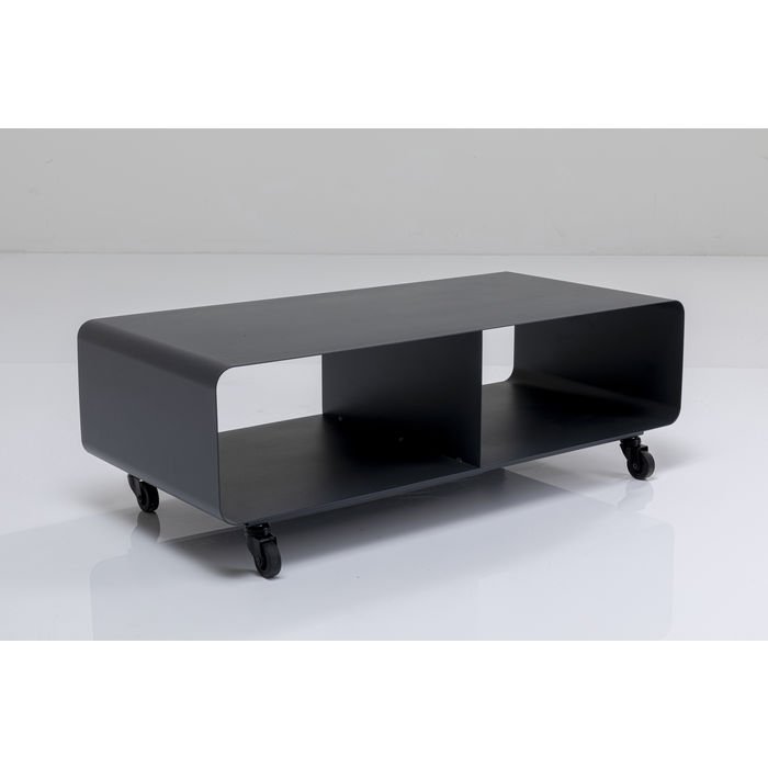 KARE DESIGN Lounge M Mobil TV-bord, m. hjul - gr stl (90x30)
