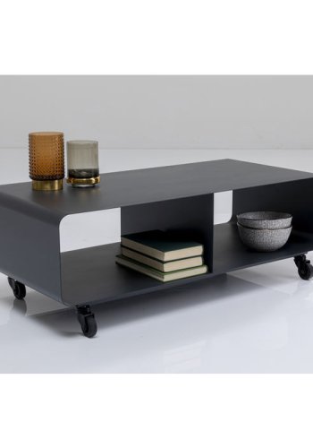 KARE DESIGN Lounge M Mobil TV-bord, m. hjul - gr stl (90x30)