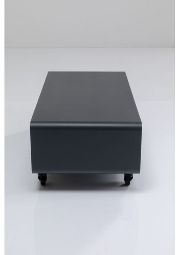 KARE DESIGN Lounge M Mobil TV-bord, m. hjul - gr stl (90x30)