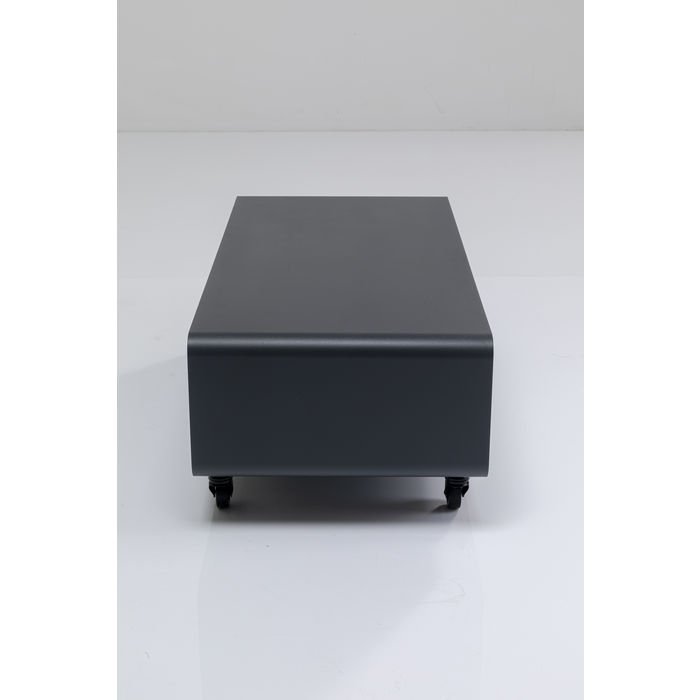KARE DESIGN Lounge M Mobil TV-bord, m. hjul - gr stl (90x30)