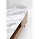 KARE DESIGN Grace TV-bord, m. 2 lger og 1 skuffe - marmor, natur mangotr og stl (145x42)