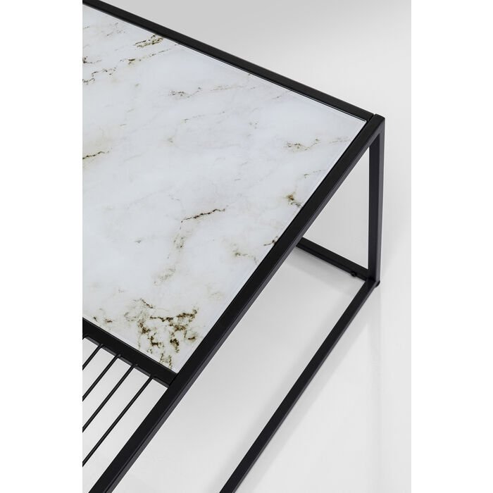 KARE DESIGN Twice sofabord, kvadratisk - glas og stl (80x80)