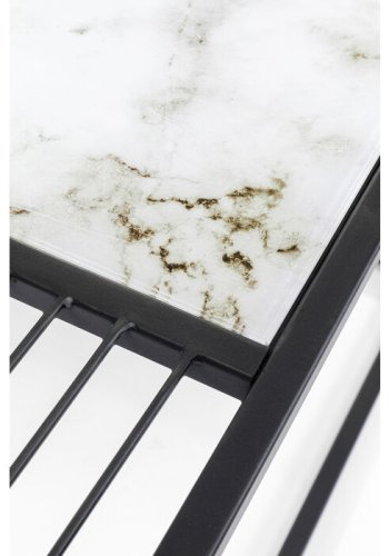 KARE DESIGN Twice sofabord, kvadratisk - glas og stl (80x80)