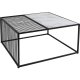 KARE DESIGN Twice sofabord, kvadratisk - glas og stl (80x80)