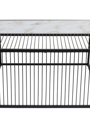 KARE DESIGN Twice sofabord, kvadratisk - glas og stl (80x80)