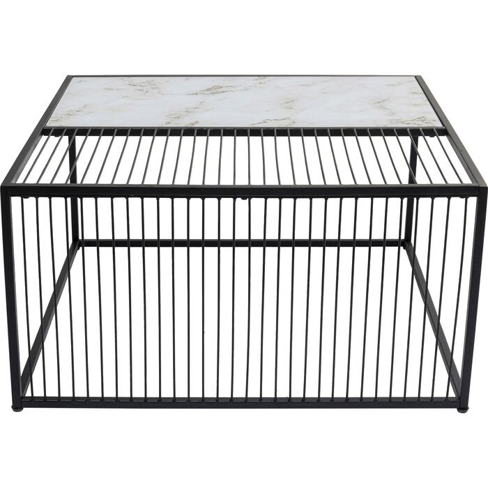 KARE DESIGN Twice sofabord, kvadratisk - glas og stl (80x80)