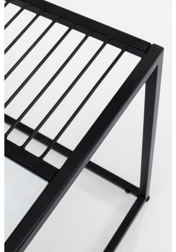 KARE DESIGN Twice sidebord, kvadratisk - glas og stl (45x45)