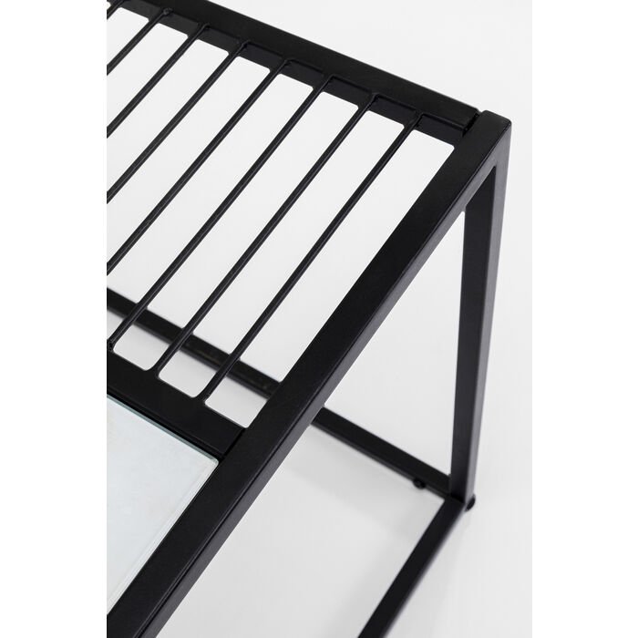 KARE DESIGN Twice sidebord, kvadratisk - glas og stl (45x45)