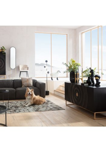 KARE DESIGN Madeira sknk, m. 2 lger og 1 hylde - MDF og gyldent stl (177x45)