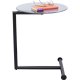 KARE DESIGN Easy Living Black sidebord, rund - glas og sort stl (46)