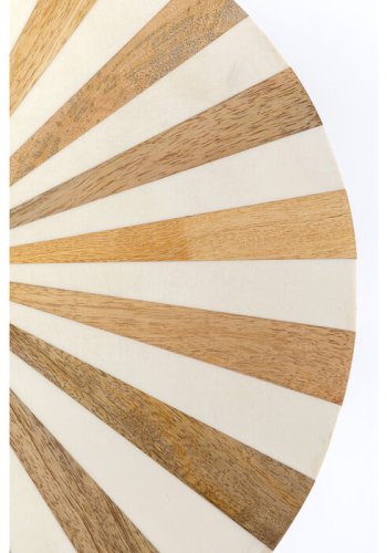 KARE DESIGN Domero Cirque sidebord, rund - guld/hvid polyresin og messing stl (40)