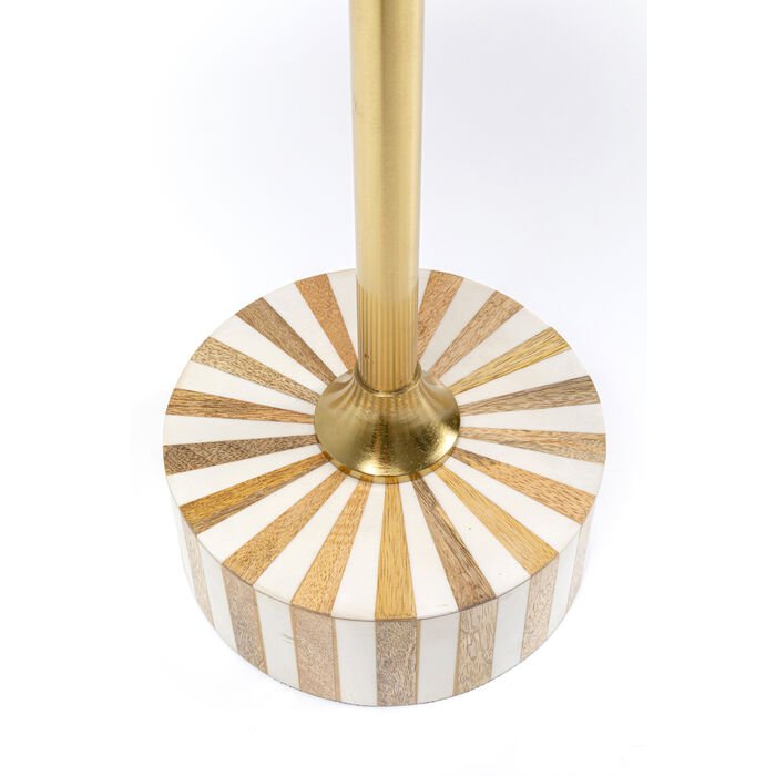 KARE DESIGN Domero Cirque sidebord, rund - guld/hvid polyresin og messing stl (40)