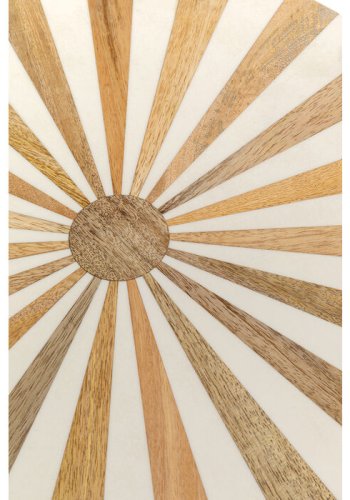 KARE DESIGN Domero Cirque sidebord, rund - guld/hvid polyresin og messing stl (40)