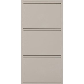KARE DESIGN Caruso 3 skoskab, m. 3 lger - creme stl (H:104)