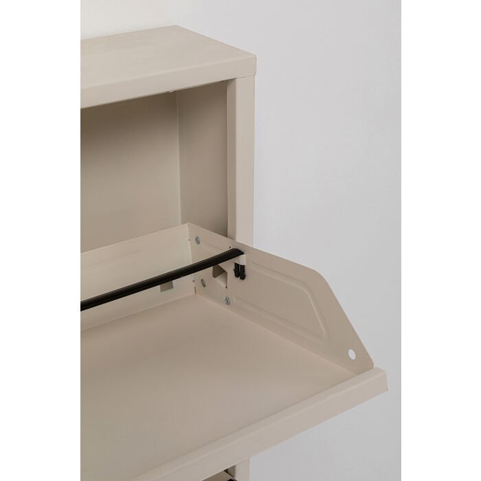 KARE DESIGN Caruso 3 skoskab, m. 3 lger - creme stl (H:104)