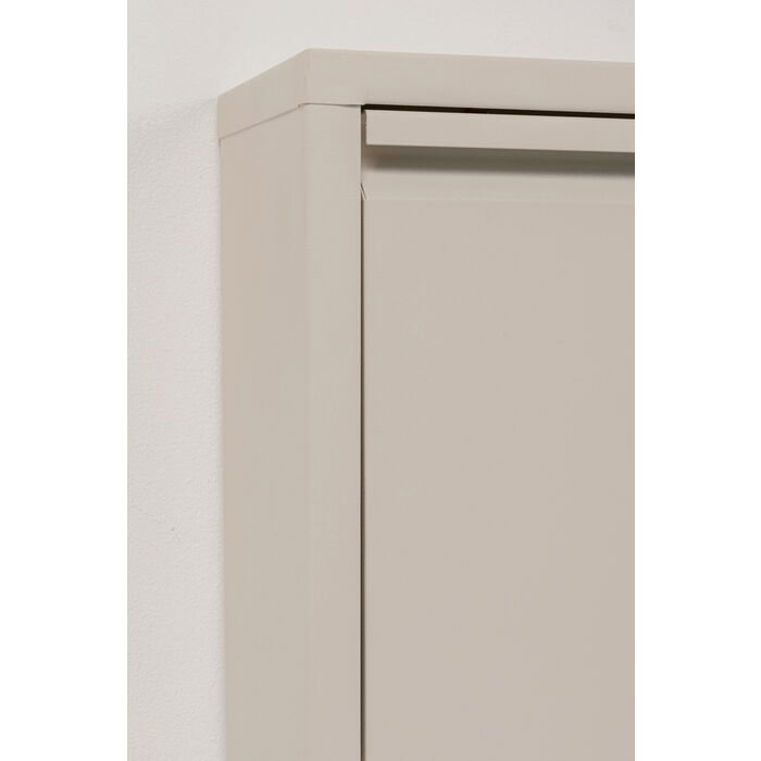 KARE DESIGN Caruso 3 skoskab, m. 3 lger - creme stl (H:104)