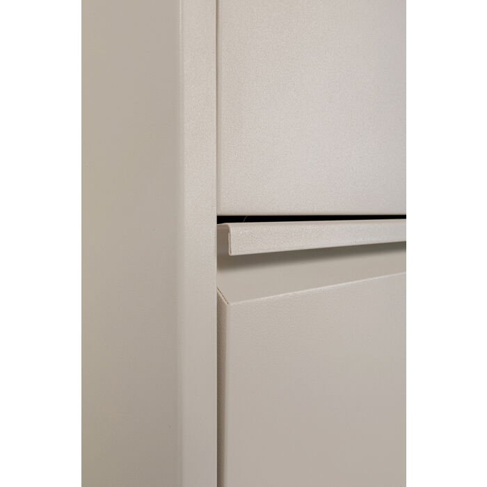 KARE DESIGN Caruso 5 skoskab, m. 5 lger - creme stl (H:173)