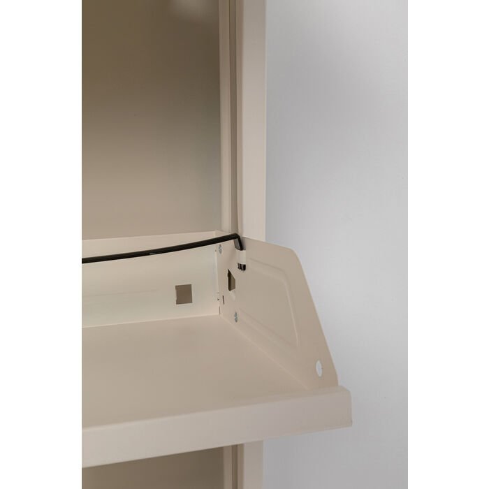 KARE DESIGN Caruso 5 skoskab, m. 5 lger - creme stl (H:173)