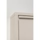 KARE DESIGN Caruso 5 skoskab, m. 5 lger - creme stl (H:173)