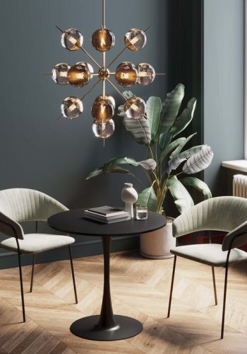 KARE DESIGN Schickeria sofabord, rund - sort MDF og sort stl (80)