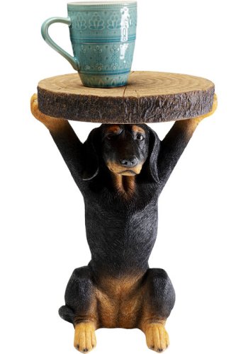 KARE DESIGN Animal Bassotto sidebord, rund - multifarvet polyresin (32)