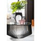 KARE DESIGN Corinne sofabord, rund - klar glas og sort stl (80)
