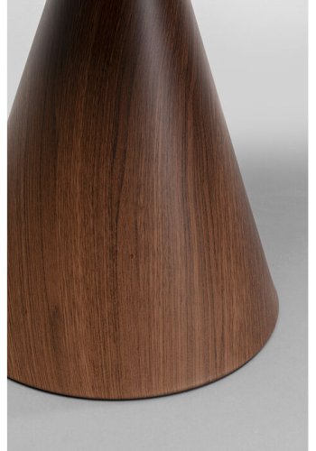 KARE DESIGN Cono sofabord, rund - hvid/gr stentj, brun repapir og guld stl (50)