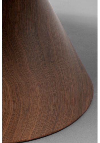 KARE DESIGN Cono sofabord, rund - valnddefarvet finér, brun repapir og guld stl (70)