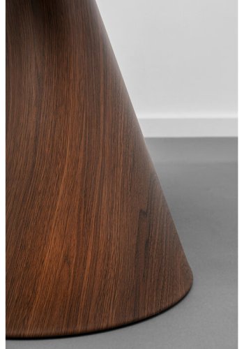 KARE DESIGN Cono sofabord, rund - valnddefarvet finér, brun repapir og guld stl (50)