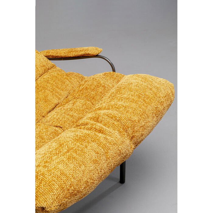 KARE DESIGN Vienna Swing gyngestol og skammel - gul polyester og stl