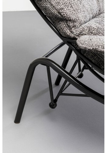 KARE DESIGN Vienna Swing gyngestol og skammel - gr polyester og stl