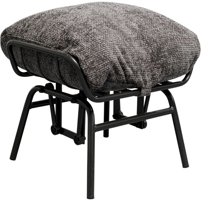 KARE DESIGN Vienna Swing gyngestol og skammel - gr polyester og stl