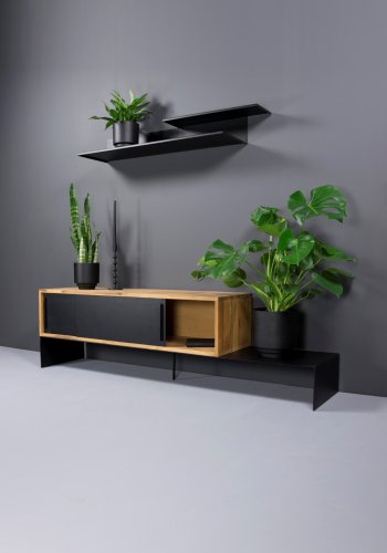 TORNA DESIGN Folded 2 vghylde - sort stl (B:119)