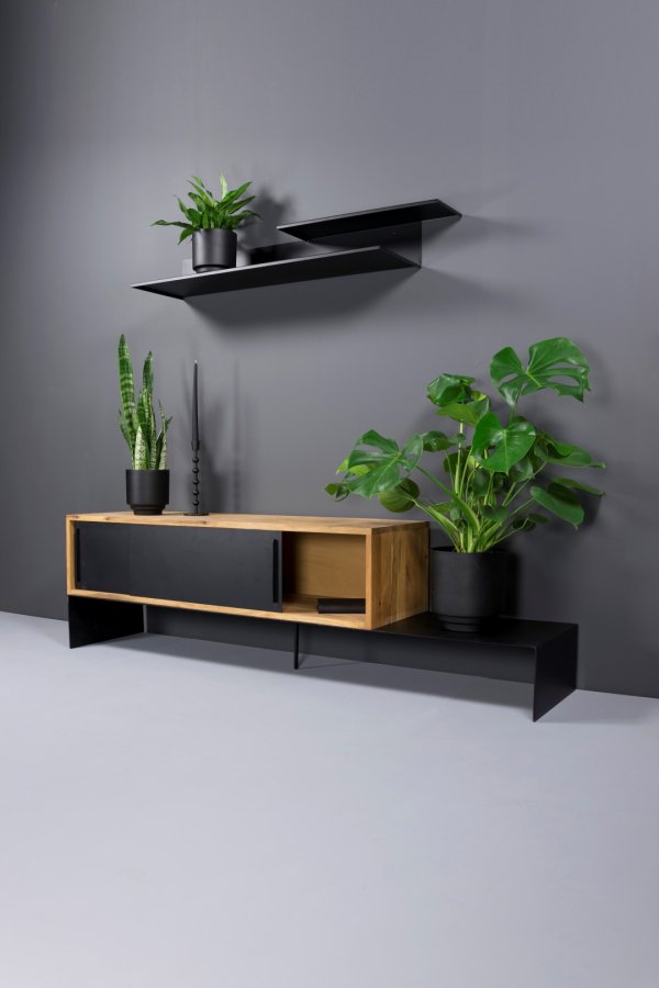 TORNA DESIGN Folded 2 vghylde - sort stl (B:119)