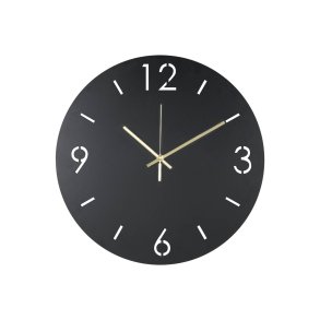 SPINDER DESIGN Time vgur, rund - sort stl (40)