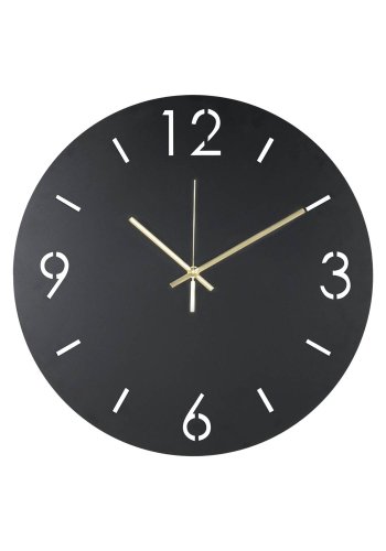 SPINDER DESIGN Time vgur, rund - sort stl (40)