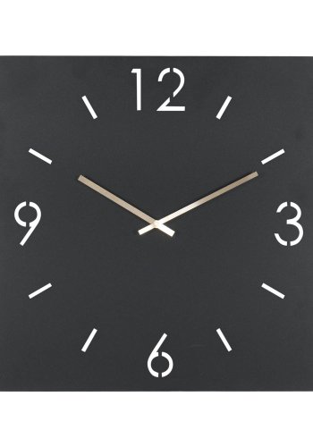 SPINDER DESIGN Time vgur, kvadratisk - sort stl (60x60)